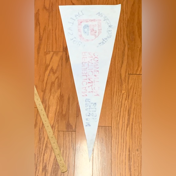 1984 Vintage Dallas Texas REPUBLICAN NATIONAL CONVENTION Pennant Flag - Picture 8 of 8